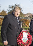 Our President, Mjr retd) Derek Wood, lays a wreath on behalf of the branch